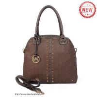 michael kors bedford bowling medium bruin boekentassen Handtassen Solden jsk65379